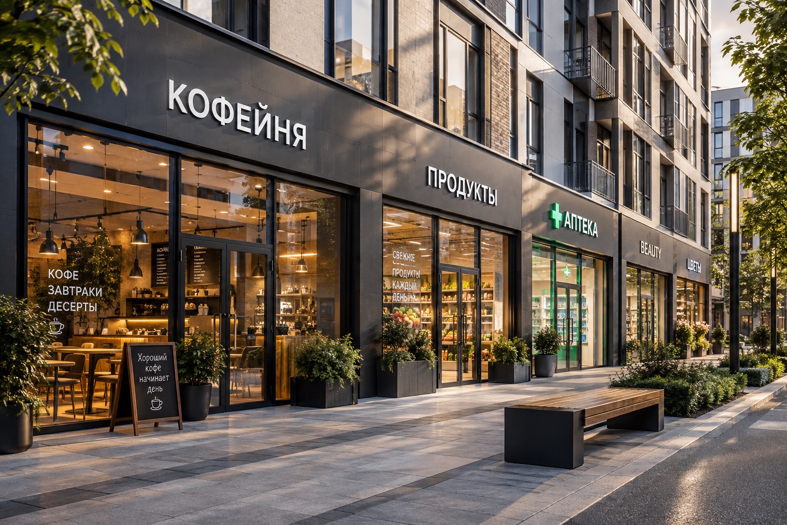 Продажа коммерческих помещений в ЖК «Город Звезд»